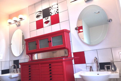 Bathroom - contemporary bathroom idea in Dallas