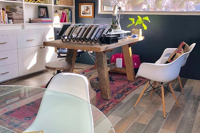 Example of an eclectic home design design in Denver