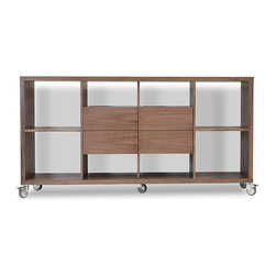 Malta Bookcase w/ drawers by sohoConcept - Bookcases