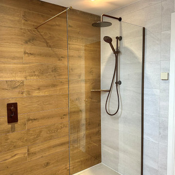 Warm Rustic Shower Room