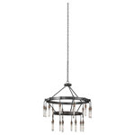 Kalco - Stuyvesant 36x34" 20-Light Industrial Chandelier by Kalco - From the Stuyvesant collection  this Industrial 36Wx34H inch 20 Light Chandelier will be a wonderful compliment to  any of these rooms: Dining; Living; Great Room; Den