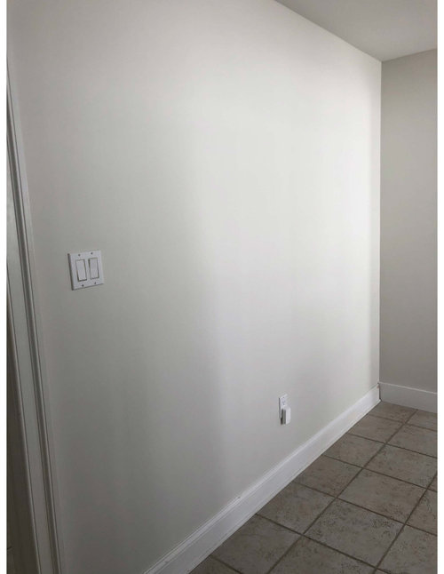 Should console/mirror be centered on wall or aligned with hallway?