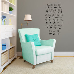Icon Alphabet Wall Decal - Wall Decals