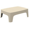 Vondom Solid Indoor/Outdoor Coffee Table, Ecru