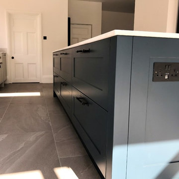 classic Hand Painted Kitchen with Contemporary Detailing.