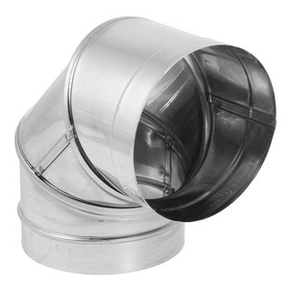 DuraVent 6DP-12SS DuraPlus 6 in. x 12 in. Stainless Steel Triple-Wall Chimney Stove Pipe