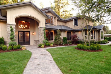 Arts and crafts exterior home photo in Austin