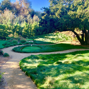 Putting Green with Pondless Waterfall