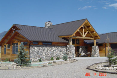 Inspiration for a rustic exterior home remodel in Other