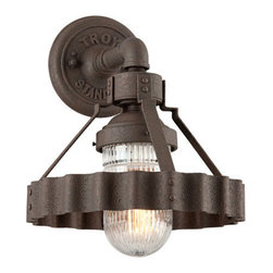 Troy Lighting - Troy Lighting Wall Sconce Burnt Sienna Canary Wharf Collection - Wall Sconces