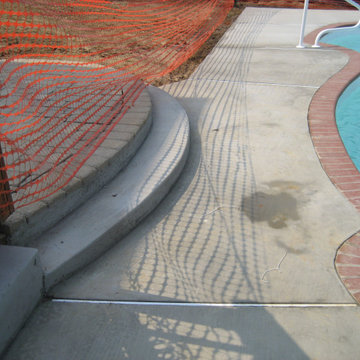 Regular concrete pool deck 0035