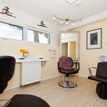 In Home Hair Salon Basement Development