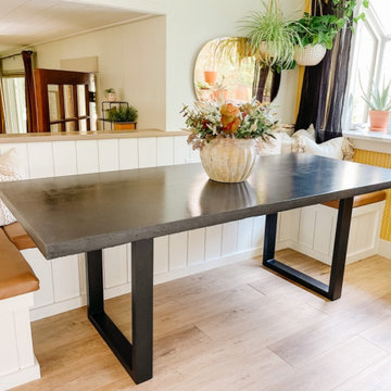 DIY Concrete Dining Table