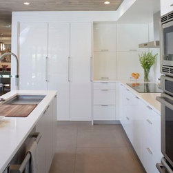White Acrylic, Denver - Kitchen Cabinetry