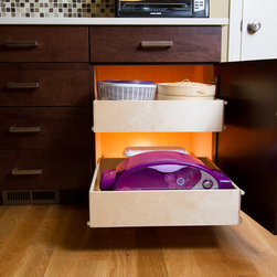 Double-Height Pull Out Shelves - Kitchen Drawer Organizers