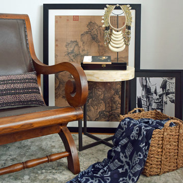 Masculine reading corner by Anserai/Elly MacDonald Design
