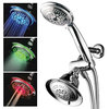 5-Setting 5" LED Showerhead/5-Setting 4" Handheld Shower Combo by HotelSpa