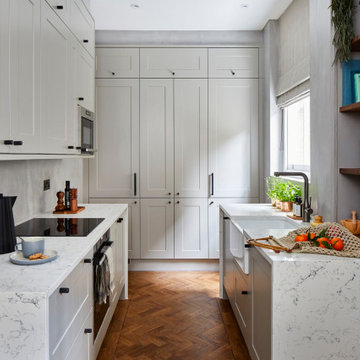 Decora Cement: Microcement on Kitchen Splashback - Earl's Court