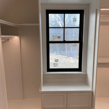 Boston and Providence Area Closet Window Bench Design and Installation
