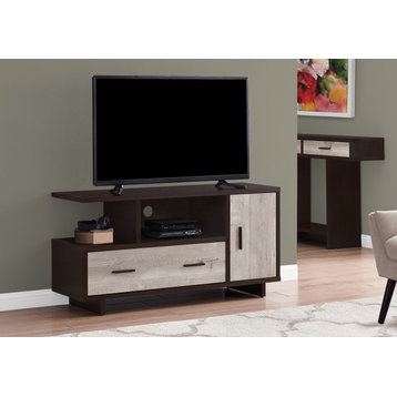 Tv Stand, 48 Inch, Console, Drawers, Living Room, Bedroom, Laminate, Brown