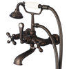 Wall-mount Faucet with British Telephone Handle, Oil-Rubbed Bronze