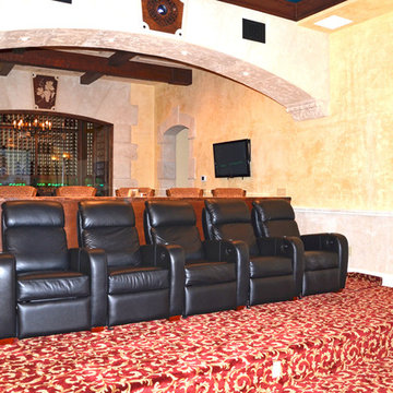 Home Theater and Wine Celler