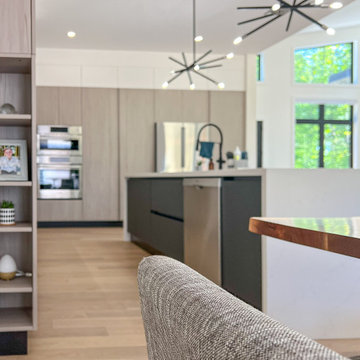 Grey Pine Modern Kitchen: Tiny, ON