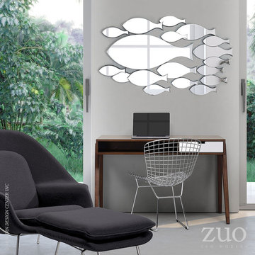 Zuo Ocean Multiple Fish Shaped Mirror in Clear