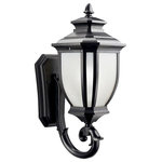 Kichler Lighting - Kichler Lighting 9041BK Salisbury - One Light Outdoor Wall Mount - With an unmistakable British influence, this 1 ligSalisbury 1 light Ou  *UL: Suitable for wet locations Energy Star Qualified: n/a ADA Certified: n/a  *Number of Lights: 1-*Wattage:100w Incandescent bulb(s) *Bulb Included:No *Bulb Type:Incandescent *Finish Type:Rubbed Bronze
