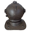 Rustic Cast Iron Divers Helmet, 9"