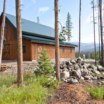 Wood Barn in Mountains of Colorado