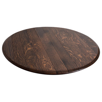 Puncheon Barrel Head Lazy Susan With Cooperage Stamp