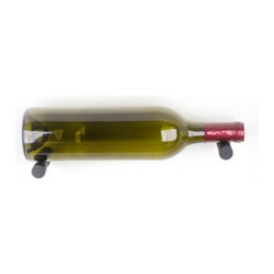 Wine Wall | Vin de Garde Nek-Rite 1,2,3 Bottles Deep (Brushed | Black) - Wine Racks