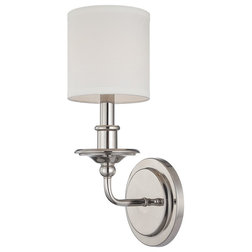 Traditional Wall Sconces Satin Nickel One Light Wall Sconce