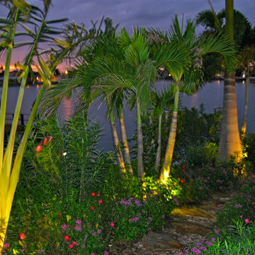 Traditional style waterfront backyard transformation