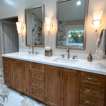 Earth Tone Master Bath