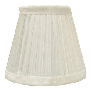 6-inch,Softback,Clip On Urbanest Box Pleated Chandelier Lamp Shade,Off white