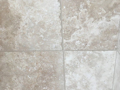 Travertine Grouting Bad Work Or Just Ugly, Installing Travertine Tile Without Grout Lines
