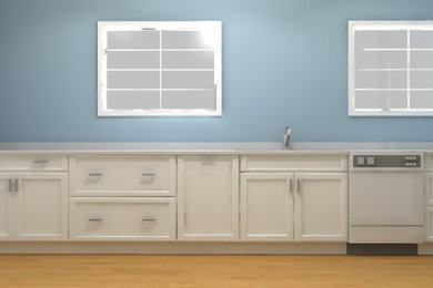 Kitchen - farmhouse kitchen idea in Atlanta