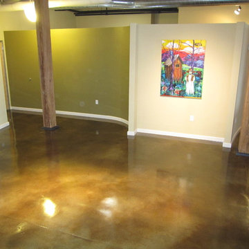 Interior Concrete Floor: Concrete Staining