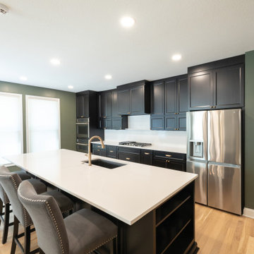 Overland Park Kitchen Remodel with Pantry Addition + Speakeasy Powder Bath