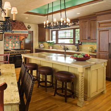 Keeping the "Old World" today Kitchen and dining remodel