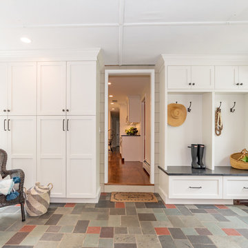 The Shield: Grey and White Kitchen