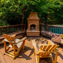 outdoor fireplace