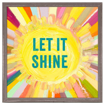 "Let It Shine" Mini Framed Canvas by Eli Halpin