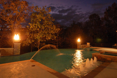 Inspiration for a contemporary pool remodel in Other