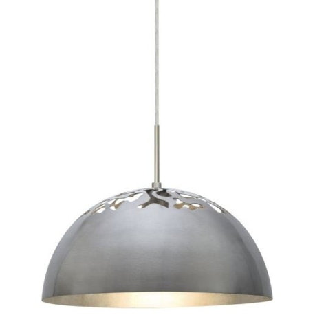 Besa Lighting 1JT-GORDY-SN Gordy - One Light Pendant with Flat Canopy