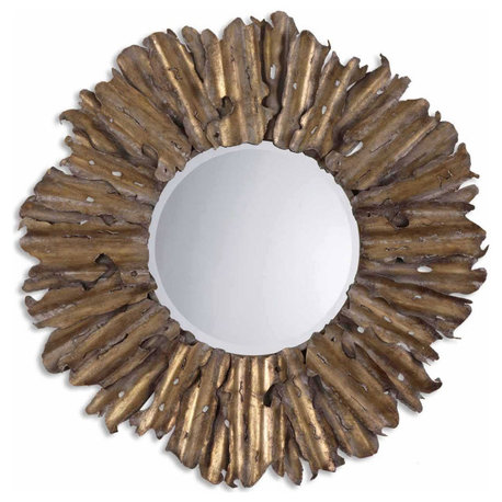 Hemani Wall Mirror in Antique Gold