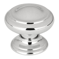 Cosmas - Cabinet Knob, 1-3/16" Diameter, Polished Chrome, Set of 10 - Cabinet And Drawer Knobs
