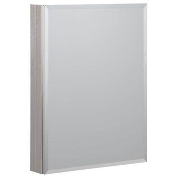 CRAFT + MAIN MMC2330 23" x 30" Frameless Single Door Mirrored - Brushed Nickel